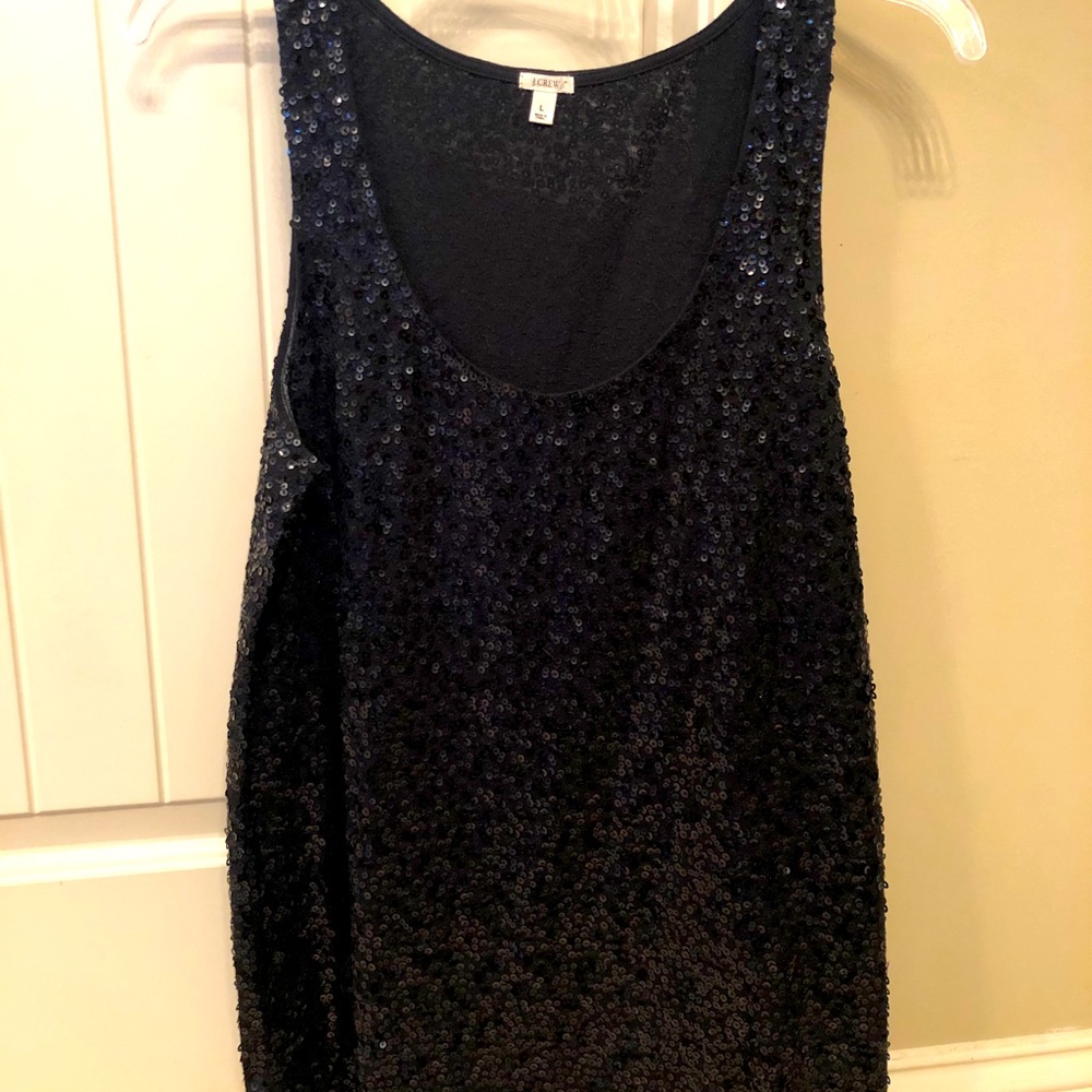 Blank sequined tank